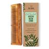 Nat Habit Kacchi Neem Wooden Comb -Soaked In 17 Herbs Neem, Castor & Coconut Oil For Multi-Shine,Suited For All Hair Types (Dual Tooth)