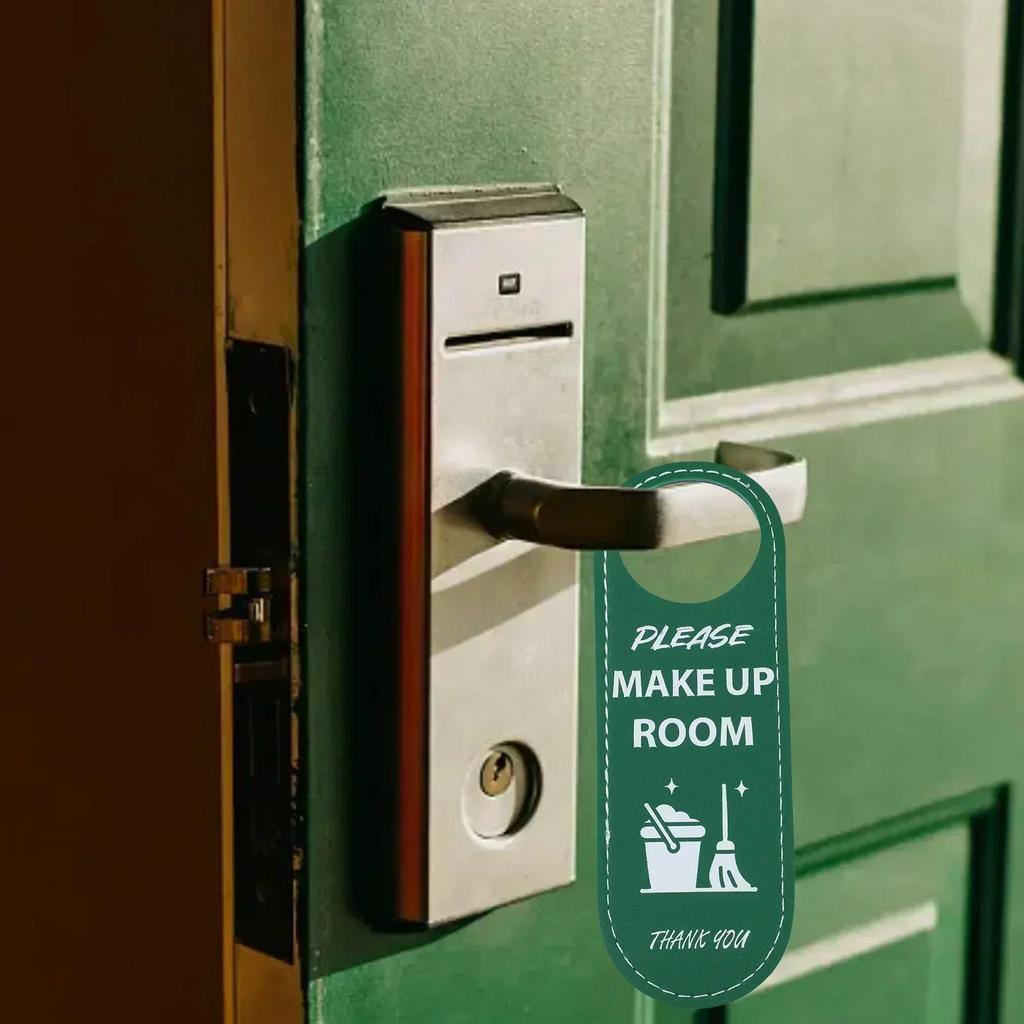 Не беспокоить Гостиничный знак-инструкция Двусторонний знак на дверь из ПУ-кожи Гостиничный Для домашнего декора Аксессуар В наличии Оптовая продажа