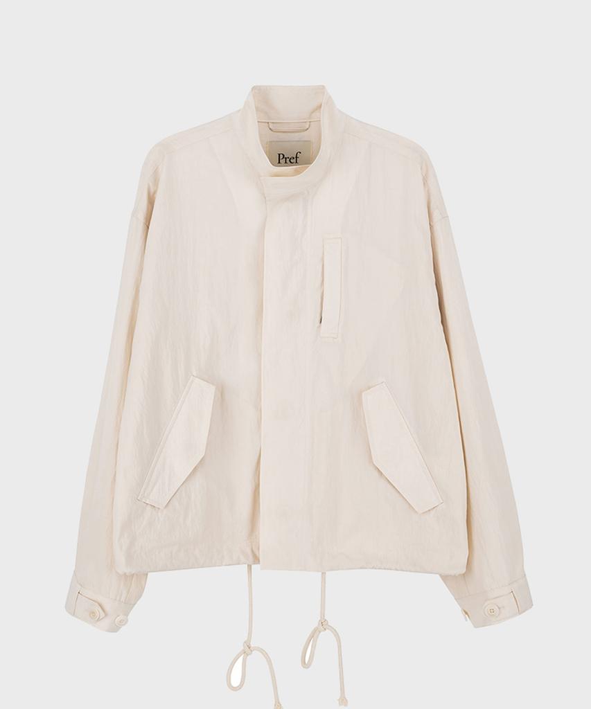 Pref Ivory Nylon Short Mods Jacket