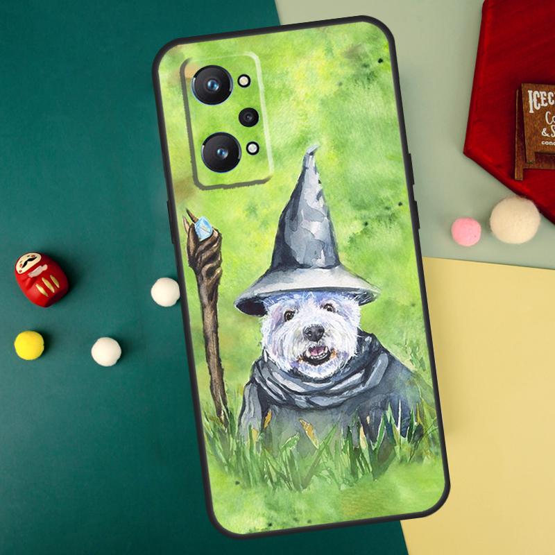 Cartoon Westie Dog For Realme GT7 Pro 15 13 10 11 12 14 Pro Plus C55 C71 C75 C67 C63 C61 C53 C35 C65 GT6 Case