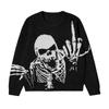 New Autumn/Winter Street Loose Pullover Personalized Casual Round Neck Knit with Sweater Underlay