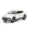 Модель автомобиля Lamborghini URUS Bison SUV Coupe в масштабе 1/24, имитирующая звук и свет, коллекционная игрушка-подарок.