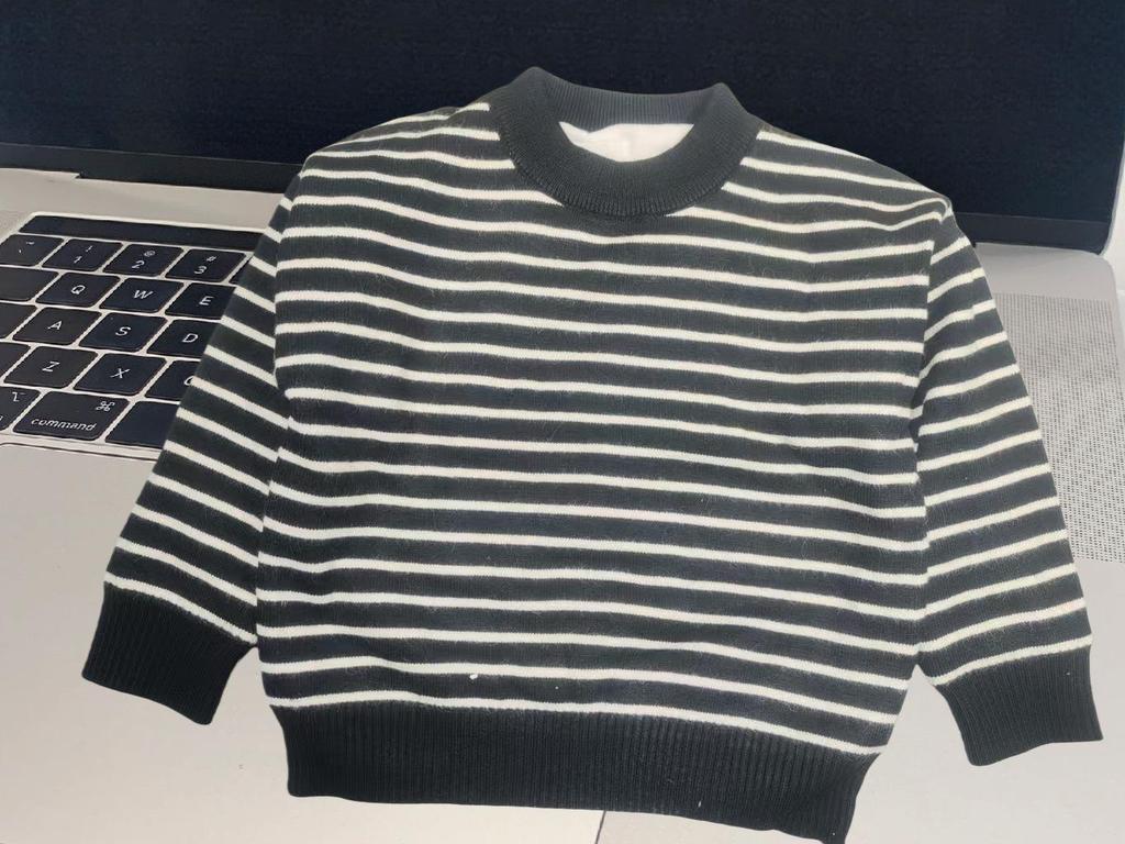 Kids' Thick Plush Knit Sweater - New Winter Round Neck Warm Layer