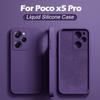 Жидкий силиконовый чехол для Xiaomi Poco X5 Pro 5G, противоударный защитный чехол для телефона, чехлы для телефона POCO X5 5G