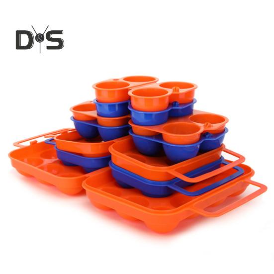 Портативный контейнер для яиц, прочный, 2/4/6 сеток, ящик для хранения яиц, кухонный, для кемпинга, пикника, складной, держатель для переноски, держатель для переноски