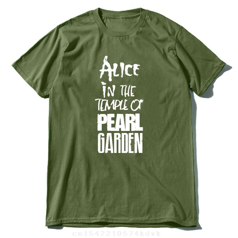 Alice In Chains Tshirt T Shirt Alice In The Temple Of Pearl Garden Men Fashion Tshirt Summer Mens T Shirts Printed Tee Shirt
