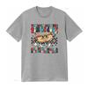 Retro th of July Funny Cartoon Hot Dog Patriotic Print Casual T Shirt vintage Washed Versatile Unisex Soft Stretched