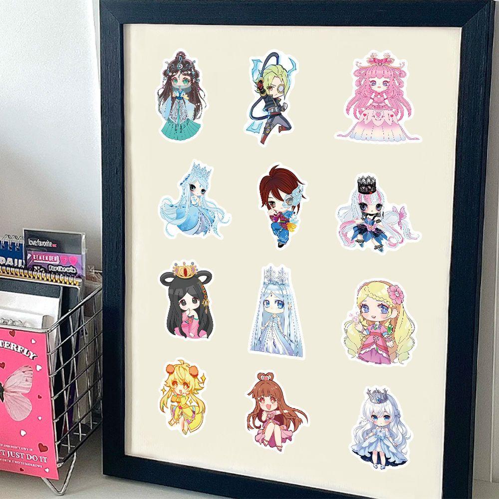 52 PCS Stickers Fairy Dream Leaf Lori Characters Including Princess Aizhen Suitable for Peripheral Decorations of Hand Accounts Waterproof Stickers.