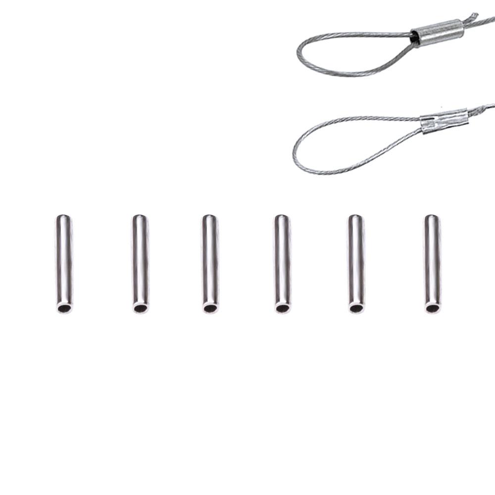 Аксессуары Цинк Цинковый сплав Медь Снасти Инструменты Рыболовная проволока Труба Обжимные муфты Соединитель Трубка для рыболовной лески