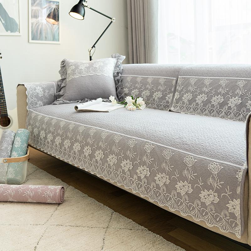 Хлопковая подушка для дивана, простой современный четырехсезонный универсальный тканевый чехол из цельного дерева, тканевый чехол, кожаная нескользящая подушка