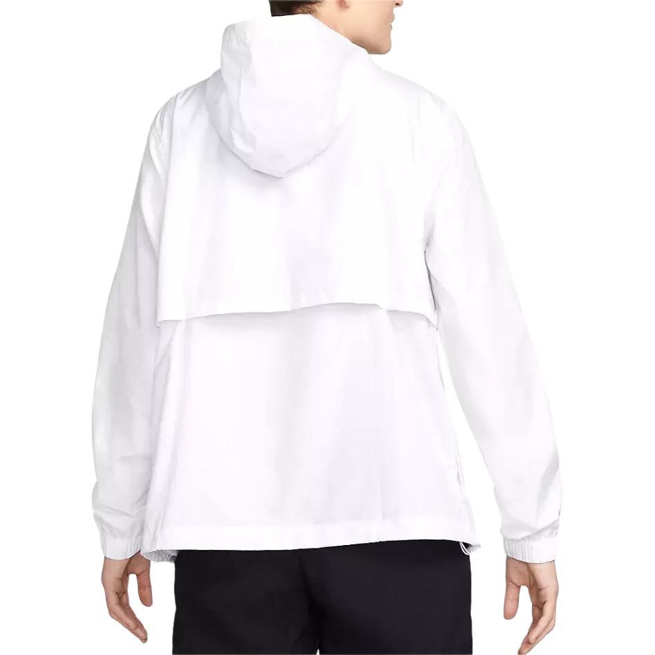 Nike Спортивная одежда Essential Repel Однотонная Толстовка на молнии с капюшоном Повседневная Куртка с длинным рукавом Унисекс Верхняя одежда Белая DM6179-100
