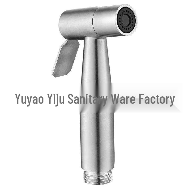 Stainless Steel Toilet Spray Gun Set with Pressurized Flush and Diverter