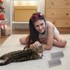 Pet Hair Remover Stone Reusable Pumice Cleaning Tool for Dog Cat Furniture 2PCS