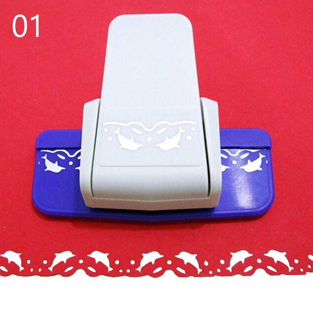 Резак для бумаги Декоративный бордюр S Дизайн цветка Сделай сам Скрапбукинг Тиснение Дырокол Фигурный бордюрный дырокол