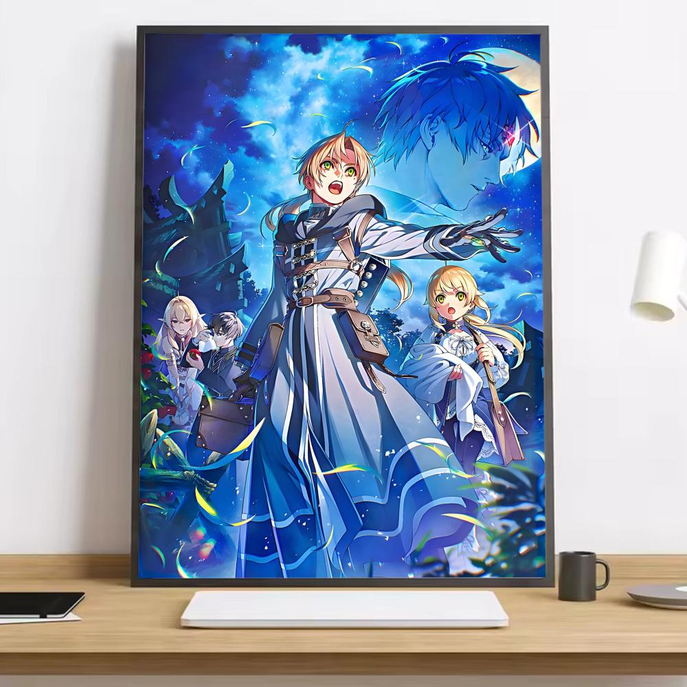 Mushoku Tensei Реинкарнация безработного Каллиграфия HD Постер на холсте гостиная спальня бар эстетическое украшение