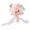 Wedding Bouquets for Bride Soft Ribbon Bridal Bridesmaid Holding Flowers Artificial Rose for