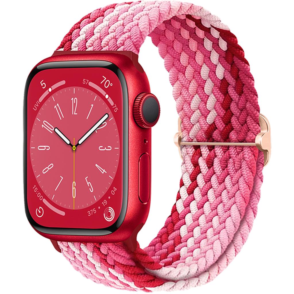 Плетеный Solo Loop для Apple Watch ремешок 44мм 40мм 49мм 45мм 41мм 46мм Эластичный браслет iWatch series 8 3 se 6 Ultra 2 9 10 ремешки