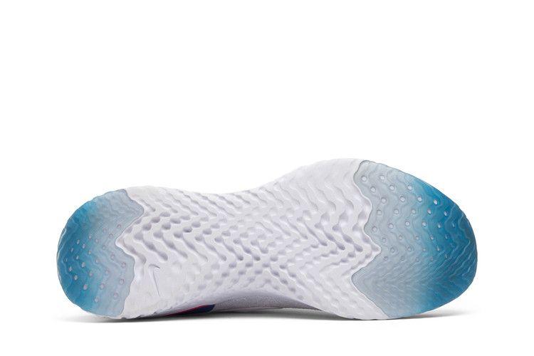 Women's Sneakers Nike Epic React Flyknit White Racer Blue Pink Blast (Women's)