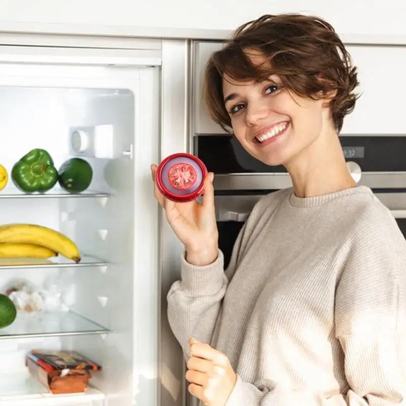 4 шт./компл. силиконовый ящик для хранения фруктов, холодильник, мини-авокадо, лук, герметичная пленка, ящик для хранения продуктов питания для сохранения свежих овощей и фруктов