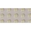 Plastic Half-pearls, Self-adhesive, 5 Mm, 80 Pcs, Cream