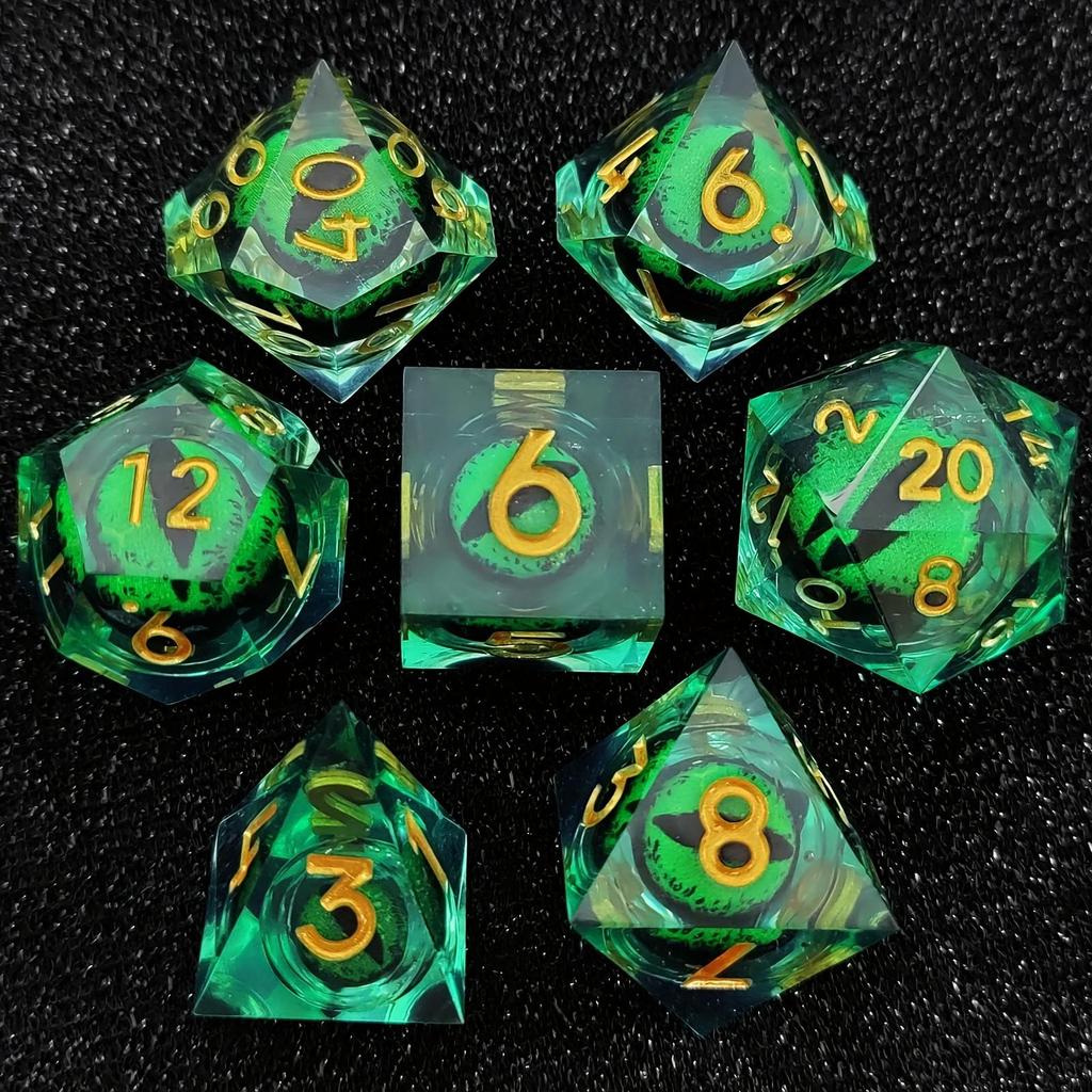 Смола Quicksand Dice Жидкое ядро DND Dungeons & Dragons TRPG Настольная игра Набор кубиков Бегущая группа Ктулху