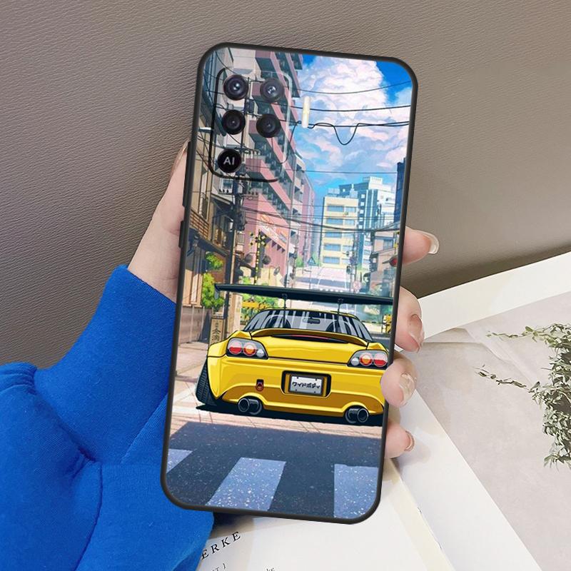 Спортивный автомобиль JDM Tokyo Drift для OPPO Find X3 X5 Pro A9 A5 A31 2020 A15 A16 A52 A72 A1K A83 A91 A54 A74 A94 A53S, чехол