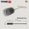 IsolBau Steel Ramrod with Handle Stahldrahtbürste 24mm