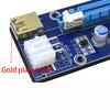 10 комплектов USB 3.0 PCI-E Express 1x к 16x Удлинитель Райзер Карта Адаптер Питание 24-контактный ATX Кабель питания Sata и 60 см Золотой USB 3.0 Качественный кабель
