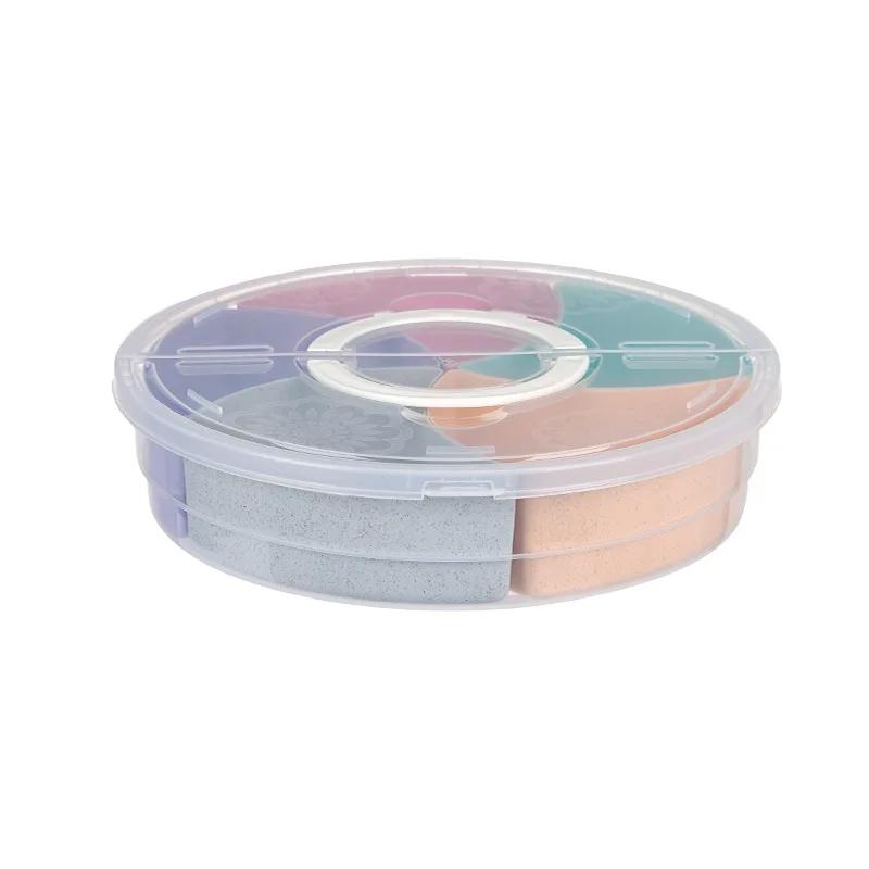 Поднос для сервировки конфет и орехов, поднос для закусок с крышкой, многосекционный поднос для закусок с орехами и конфетами с крышкой