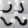 Cow Cat Ear Headband Tail Set Cosplay Anime Convention Adult Size
