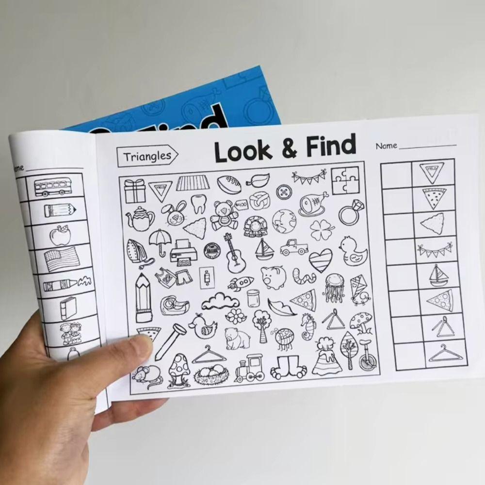 Enhance Visual Perception Fun Coloring Book Look & Find Game Book Children Gift