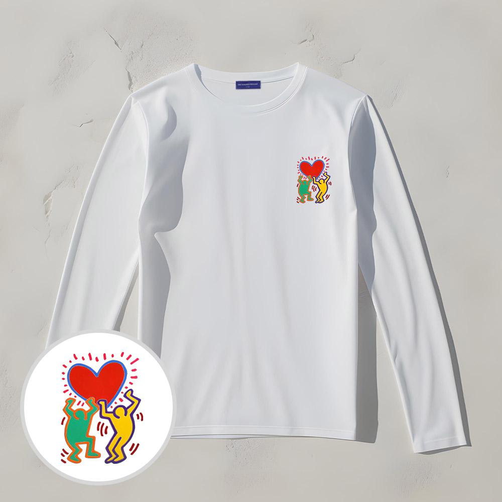 OHP Ohp X Dk.Joon Keith Haring Basic Long Sleeve T-Shirt