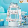 Бутылка для воды Kuromi Cinnamoroll Pochacco Pompompurin My Melody с соломинкой Бутылка для воды Прозрачная бутылка Прозрачная бутылка Прозрачная детская бутылка Кружка Бутылка