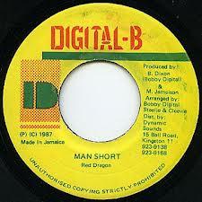 7inch Record RED DRAGON Man Short none DigitalB 1987 Jamaica Reggae Ska Dub Used