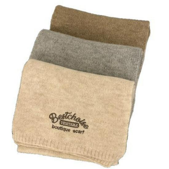 Korean-Style Mälard Letter Embroidered Winter Scarf for Women - Versatile Wool Knit Neck Warmer 2025.