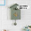 Asdays Cuckoo Clock, Wall Clock, 2-Way, Cute Pendulum Clock, Analog Table Clock, Rhythm (Orange)