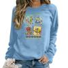Women's Fashion Casual Long Sleeve Loose Printed Sweatshirt