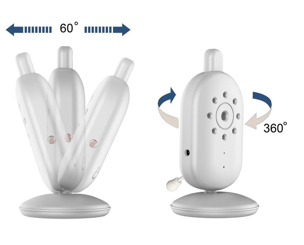 2.4" Baby Monitor with Two-Way Intercom & Temperature Sensor