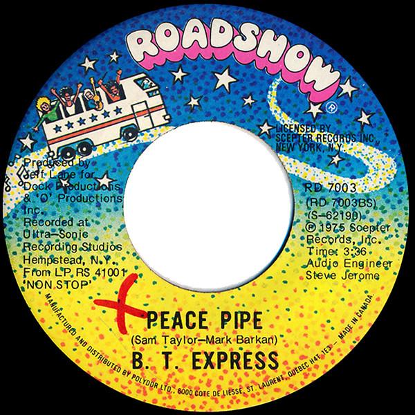 7-дюймовая пластинка B.T. EXPRESS Pipe мира RD7003 Roadshow 1975 Канада SoulFunk Б/у