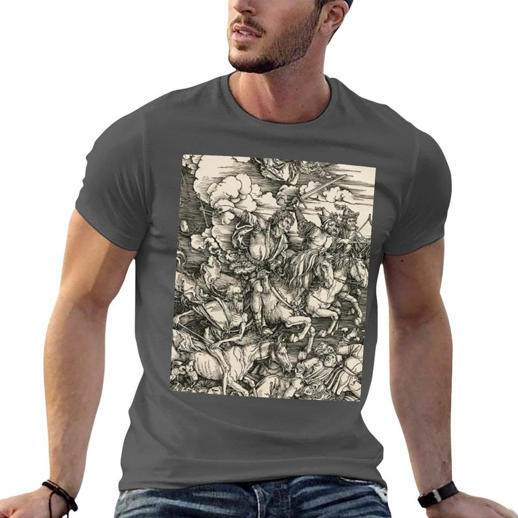 Albrecht Durer The Four Horseunisex Tshirt Work Style Casual Tshirt