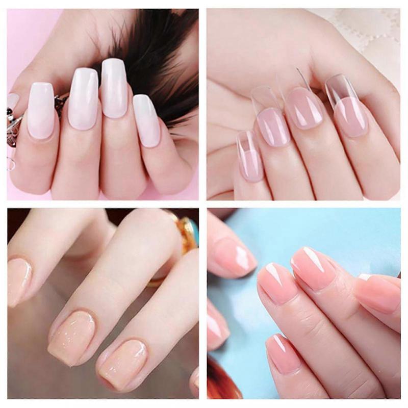 Набор для наращивания ногтей Инструменты для нейл-арта Стартовый набор с 15 мл полигеля для ногтей УФ-лампа