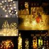 10pcs Solar Cork String Lights, 2m 20LED Silvery Wire String, Bottle Stopper Lights, Bottle Cork Lamp Strings, Multiple Colors