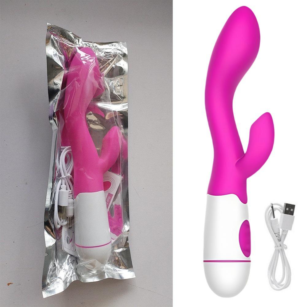 Rechargeable Silicone Dual Vibration G-spot Massager for Women
