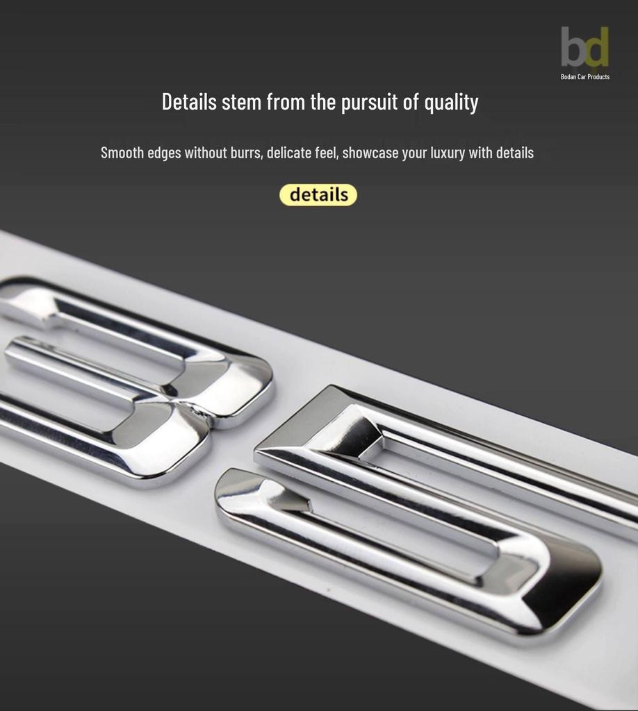 BMW 7 Series 23 Model Rear Emblem Sticker (740Li, 730Li, 750Li, 760Li)