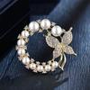 Elegant Pearl Butterfly Brooch, High-end Women's Delicate and Sophisticated Brooch, Versatile and Anti-glare Pin