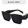 Charm women Square Fashion Glasses Retro Large Frame men Jelly Color Sunglasses