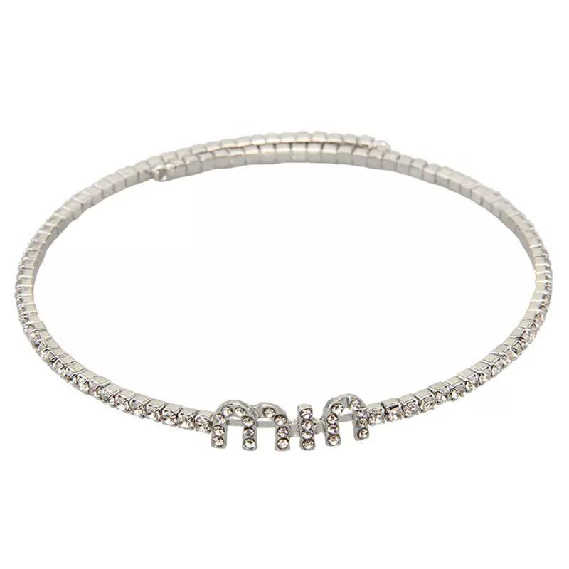 Женское роскошное ожерелье с инициалом - Высококлассный чокер с элегантным дизайном цепочки для ключицы