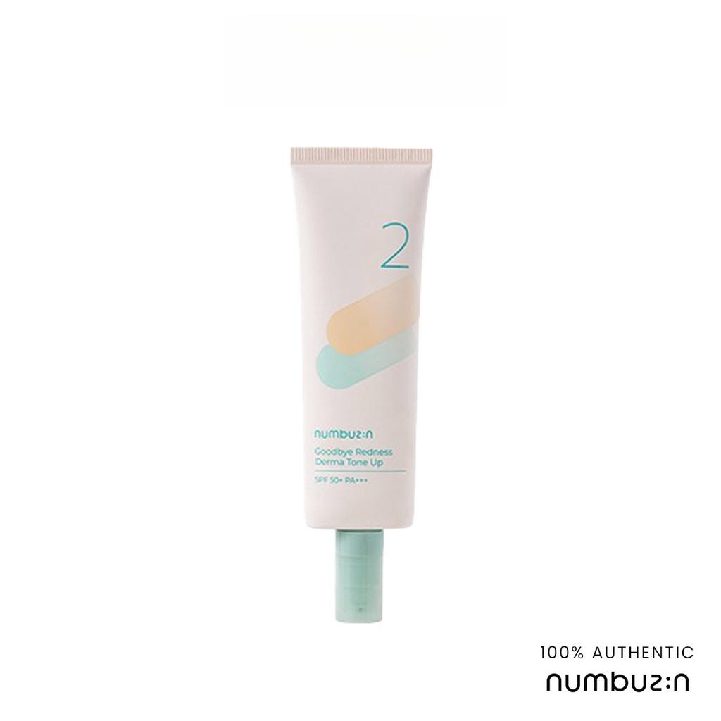 NUMBUZIN No.2 Tone Up Good Bye Redness Derma крем SPF50+PA++++ /Сыворотка: Протеиновая кремовая сыворотка/Глубоко очищающий свежий крем