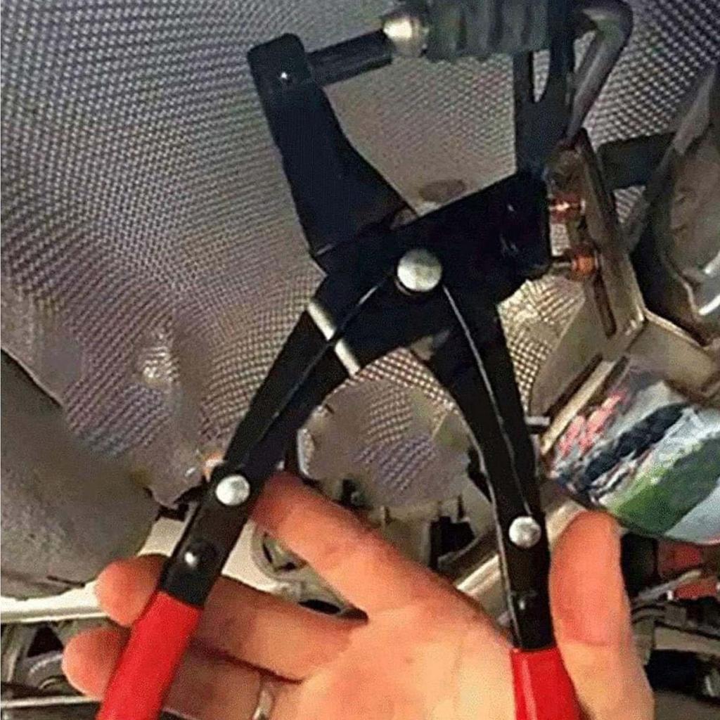 Automobile Exhaust Hanger Removal Pliers, 25 Degree Offset Rubber Exhaust Hanger Removal Tool