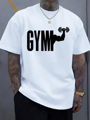 Мужская хлопковая футболка для спортзала Streetwear Атлетическая Повседневная - Мужская летняя хлопковая футболка с принтом